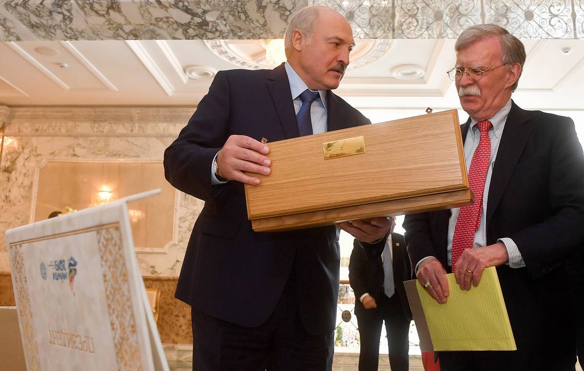 Belarusian President Lukashenko meets with US National Security Advisor Bolton