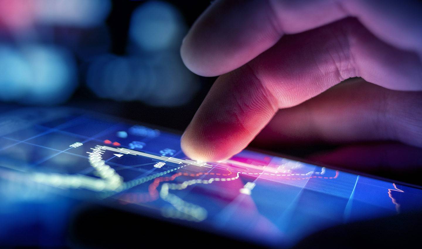 Businessman Checking Data