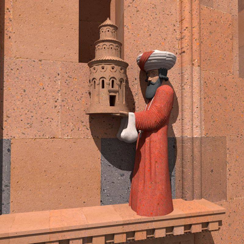 ԱՆԻ․ Գագկաշեն․ Գագիկ Ա Բագրատունի․․․Վերակազմություն