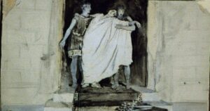«Կույր Էդիպի ողբը. Oh, որքա՜ն եմ ես թշվառ»: Ալֆրեդ Բրեննան (Կոնգրեսի գրադարան)