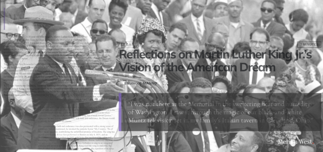 Marion West_Reflections on Martin Luther King Jr.’s Vision of the American Dream